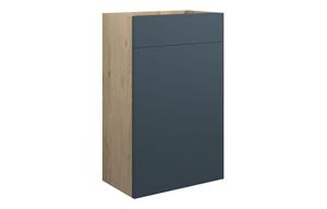 Clarence 500mm Standard WC Unit - Matt Arley Blue (Oak Cab)